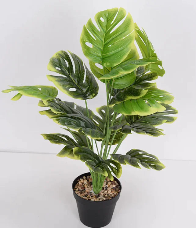 Artificial Monstera Green Plant – Lifelike Indoor Decoration